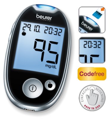 Blutzuckermessgerät GL 44 (mg/dL) Easy to use, schwarz>>>> Blutzuckermessgerät GL 44 (mg/dL) Easy to use, schwarz>>>>