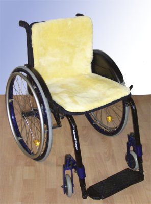 Rollstuhlauflage Echtfell anthrazit>>>>40 x 85 cm Rollstuhlauflage Echtfell anthrazit>>>>40 x 85 cm