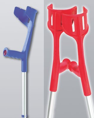 Unterarmgehstütze Überlänge +10cm Quetsch-Clip>>>>Farbe: blau Unterarmgehstütze Überlänge +10cm Quetsch-Clip>>>>Farbe: blau