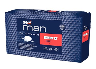 Inkontinenzeinlagen Seni Man Extra Plus Level 4 (1 Karton: 12 x 15 Stück)>>>>