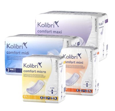 Einlage Kolibri comfort premium midi blau (1Karton: 8x28Stk.)>>>>