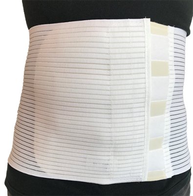 Bauchbandage weiß>>>>Ausf.: Höhe 20 cm Gr. 6