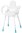 Duschstuhl PRIMA m.Armlehnen SH42-57cm, weiß>>>>