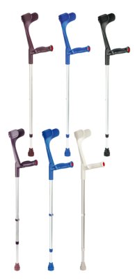 Unterarmgehstütze KLASSIKER 220 mit anatomischem Hartgriff,Druckknopfverstellung>>>>Farbe: grau Unterarmgehstütze KLASSIKER 220 mit anatomischem Hartgriff, Clipverstellung>>>>Farbe: schwarz