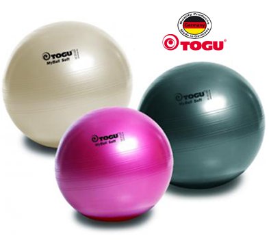 Gymnastikball MyBall Soft>>>>Ausf.: Durchmesser 75 cm Farbe: rubinrot
