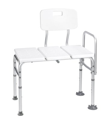 Badewannen-Transferbank Aluminium weiß 70 x 41 x 53-63cm>>>>