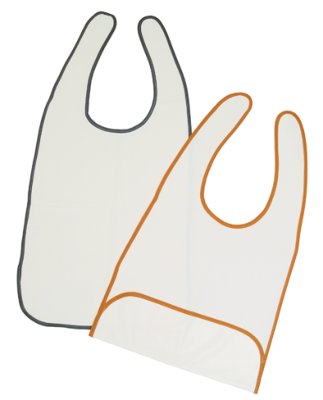 260191.jpg Lätzchen aus HYGIENA-Tex 40 x 70cm, weiß>>>>Ausf.: ohne Auffangtasche